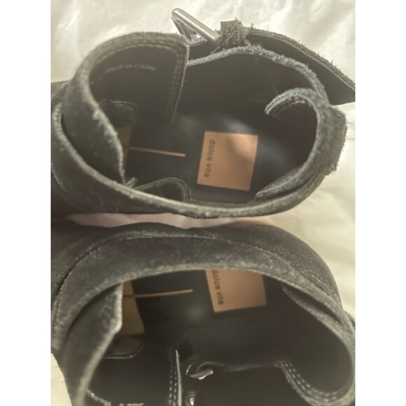 Dolce Vita Women’s Black Almond Toe Booties Sz 6 Buckle Straps Boot. - Picture 8 of 8